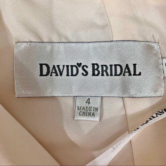 David’s Bridal | Crinkle Chiffon Dress NWT SZ 4 - Picture 7 of 8
